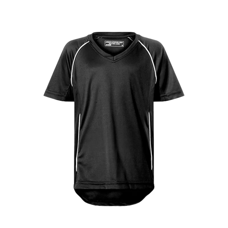kind sport shirt JN386 James Nicholson zwart